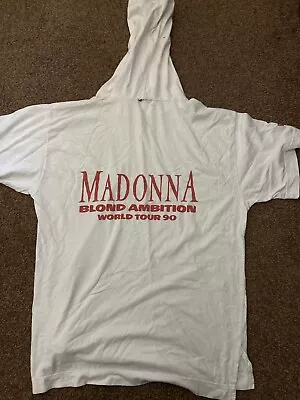 MADONNA Vintage Blonde Ambition Tour T Shirt 1990 - Size M - RARE • £100