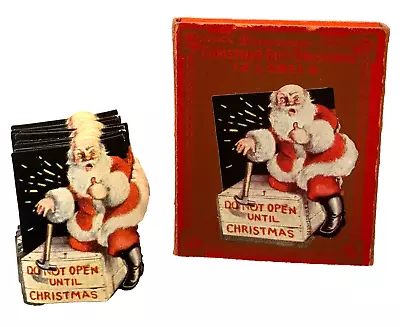 Vintage Dennison Gummed Labels - Santa ‘do Not Open Until Christmas’ & Box • $500