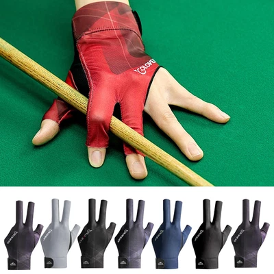 £8.19 • Buy Billiards Glove 3 Fingers Pool Glove Billiards Left Hand Snooker Glove For Adult