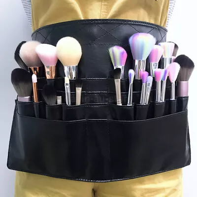 Professional Makeup Brush Belt Apron Organiser Adjustable Make Up Tool Holder • $28.76