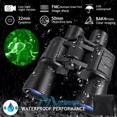 180x100mm Powerful Military Binoculars Night Vison HD Telescope Hunting Camping • $49.99