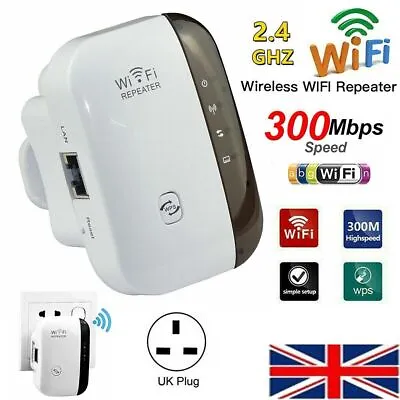 WiFi Signal Repeater Extender Range Booster Internet Network Amplifier UK • £9.90