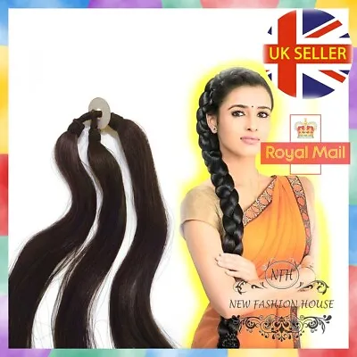 Indian Braid Hair Extension Choti Parandi Guth Three Strand Wedding Hairstyle • £5.99