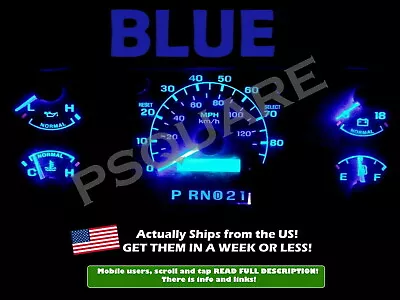 Gauge Cluster LED Dash Kit Blue For Ford 92 96 Bronco F150 F250 F350 Truck  • $11.26