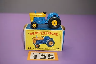 Matchbox No 39 Ford Tractor Blue / Yellow Boxed • £37.99