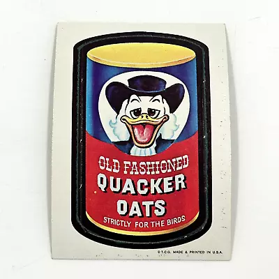 Vintage 1967 Topps Wacky Packages Quacker Oats #44 Die-Cut Rare Nice A • $49.80