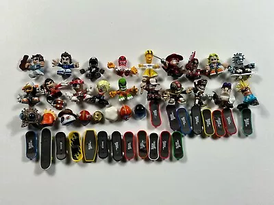 Tech Deck Dudes Lot Of  19 Figures Skates Boards Accessories Collection • $100