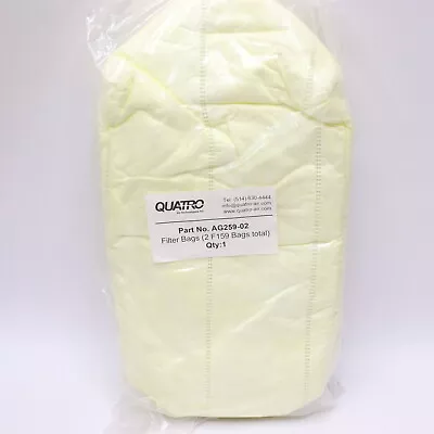 (2-Pk) Quatro MedEVAC Dust Collector Filter Bags Disposable AG259-02 • $22