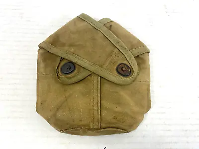 USMC WW2 Canteen Cover Cross Flap W/ Drain Hole 1 Only • $149.50