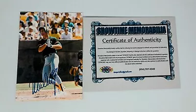 Authentic Autographed Mark Mcgwire Oakland A's W/coa Rookie Year Photo Auto Mlb • $39.99