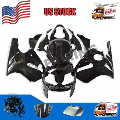 Injection Black Fairing Fit For Kawasaki Ninja 2002 2003 2004 2005 ZX12R A001 • $339.99