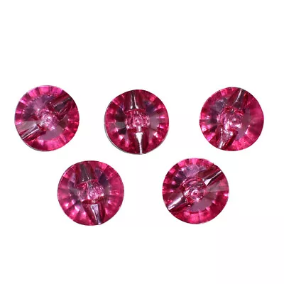 Round Acrylic Buttons Decor Clothing Sewing Scrapbooking Transparent Craft Dress • $7.97