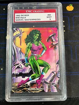She-hulk  1992 Marvel Masterpieces Edition Emc Graded 9 Card Mint • $5.95
