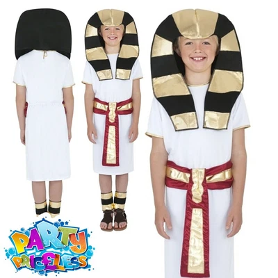 £13.99 • Buy Kids Egyptian Pharaoh Costume Boys King Fancy Dress Book Week Day Childs Outfit