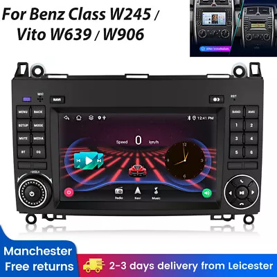 For Mercedes Benz W169 W245 W906 Car Stereo Radio SAT NAV GPS RDS DAB CarPlay FM • £154.99