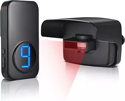 Driveway Alarm Wireless Motion Sensor Alarm Outdoor Indoor Weather Resistant Mic • $26.99