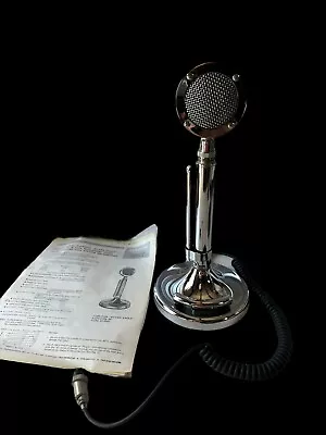 Astatic D104 Silver K Eagle Lollipop Microphone T-UP9-D104 Stand Functional • $199.99