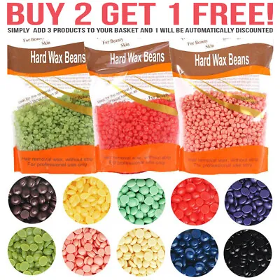 Hard Wax Beads Beans For All Waxing Types Depilatory Hair Removal Warmer Heater • $4.75