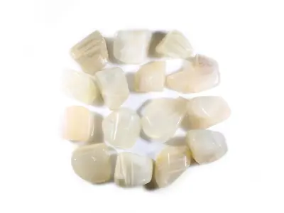 Moonstone  Cream  Tumbled Gemstones - Bulk Wholesale Options - 1 LB • $11.19