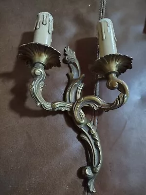 Vintage Antique French Sconce Wall Light • $39