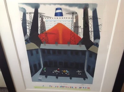 £550 • Buy Mackenzie Thorpe THE GAME Framed Signed Limited Edition Print C.O.A. RARE!