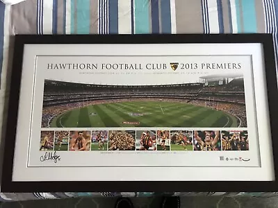 $129 • Buy 2013 AFL Grand Final Hawthorn Premiers Signed Limited Edition Panorama 