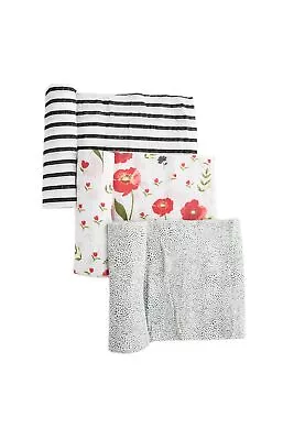 Little Unicorn Baby Girls Muslin Swaddle Blanket Pack Of 3 Pressedpetalset • $23.24