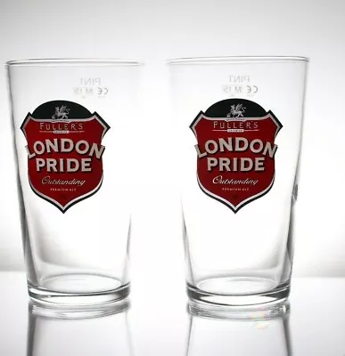 2x Fuller's London Pride Premium Ale Pint Glasses • £9.99