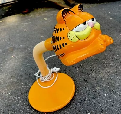 Vintage Garfield DESK LAMP Gooseneck Light Fixture Interchangeable 1978 1981 EUC • $115