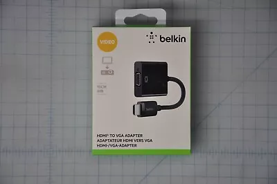 BELKIN HDMI To VGA Adapter With Micro-USB Power Grade A AV10170BT • $27.72