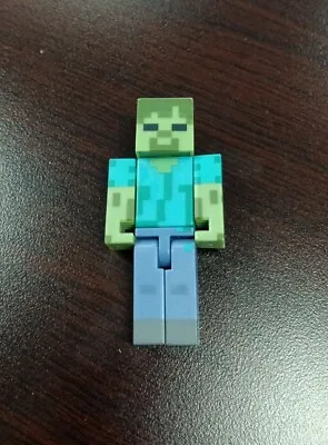 Minecraft Zombie Action Figure Used Nice Shape Fast Shipping Video Game Toy  • $6.71