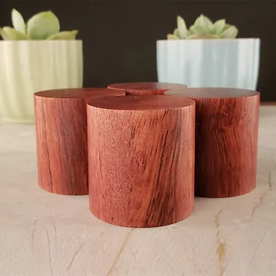 4PCS 45x45mm Speaker Spike RoseWood Amplifier Isolation Stand Feet CD Player Pad • $25.20