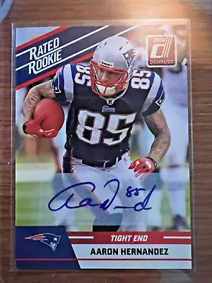 2010 Donruss Aaron Hernandez Rated Rookie Auto • $61