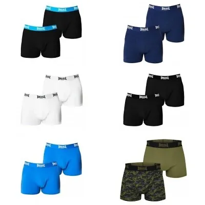 Lonsdale 2 Pack Mens Trunks Boxers • £13.45