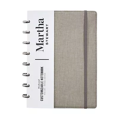 Martha Stewart Linen Junior Discbound Notebook MS102E • $31.11