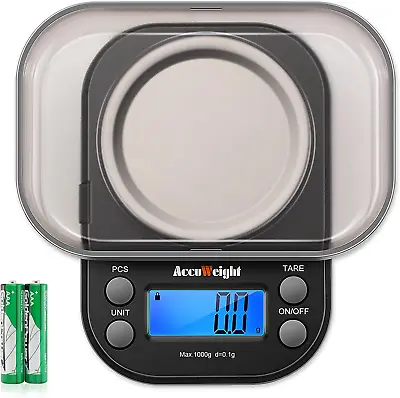 Gram Scale With 1000G/0.1G High Precision Mini Coffee Scale For Weed Jewelry Sca • $18.69