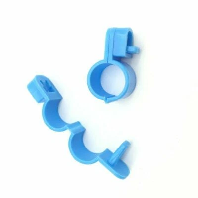 £3.95 • Buy Pack Of 10 X 12mm Bantam Pheasant Chicken Poultry Snap Leg Rings In Blue