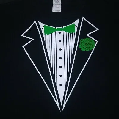 Notre Dame St. Patrick's Day Irish Tux Suit Vintage Large L T-Shirt • $30