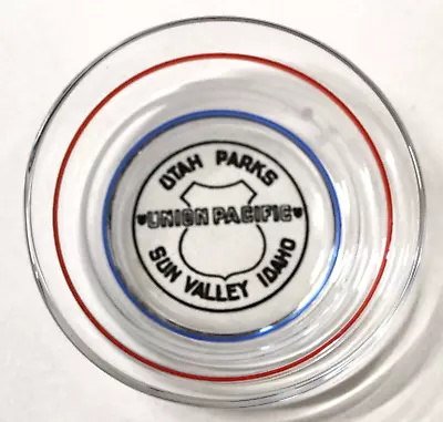 Vintage Union Pacific Railroad Souvenir Ashtray Sun Valley Idaho Utah Parks • $5.95