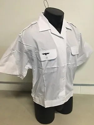 Women's Hungarian Military Air Force White Dress Uniform Shirt 12 European 43 • $1.50