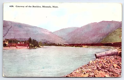 Gateway Of The Rockies Missoula Montana Postcard A420 • $5