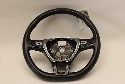 2015-2018 Volkswagen Golf Driver Steering Wheel Black W/ Switches Oem • $180