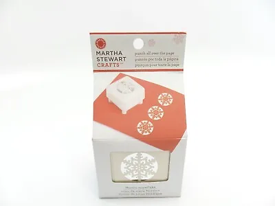 New Martha Stewart Crafts Nordic Snowflake Paper Punch All Over The Page NIB • $22.75