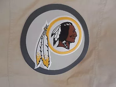 Pottery Barn NFL Washington Redskins Chenille Patch Pillow Sham Tan NWOT • $19.95