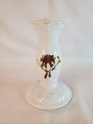 Mikasa Holiday Lace Christmas Porcelain Candlestick Candle Holder  • $24