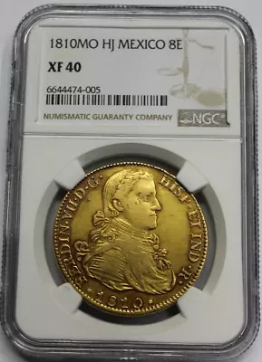 1810 Mexico 8 Escudos Ngc Xf40 Ferdinand Vii Colonial Gold Coin Spanish • $2750