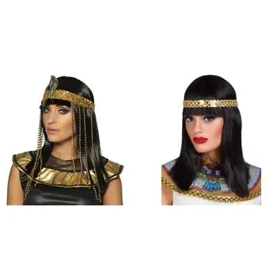 Boland Queen Cleopatra Egyptian Wig Adult Fancy Dress • £11.49