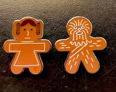 Disney Trading Pin ** Star Wars  Gingerbread ** Vinylmation Chewbacca And Leah • $4.99