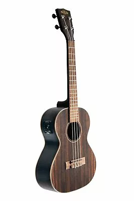 Kala KA-EBY-TE Striped Ebony Series Tenor A/E Ukulele With UK-300TR EQ Pickup • $239