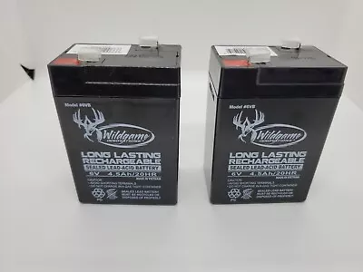 2X Genuine Wildgame Innovations Deer Feeder 6V Rechargeable Batteries #6VB NEW • $15.60